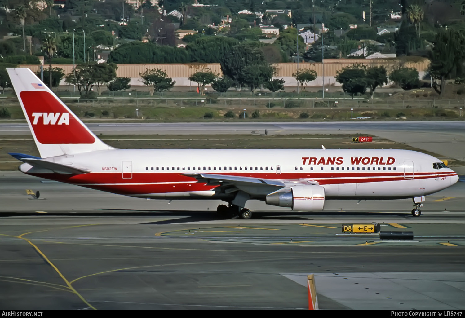 Aircraft Photo of N602TW | Boeing 767-231(ER) | Trans World Airlines - TWA | AirHistory.net #363397
