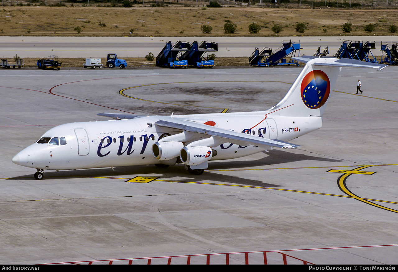 Aircraft Photo of HB-IYY | BAE Systems Avro 146-RJ100 | Crossair | AirHistory.net #363422