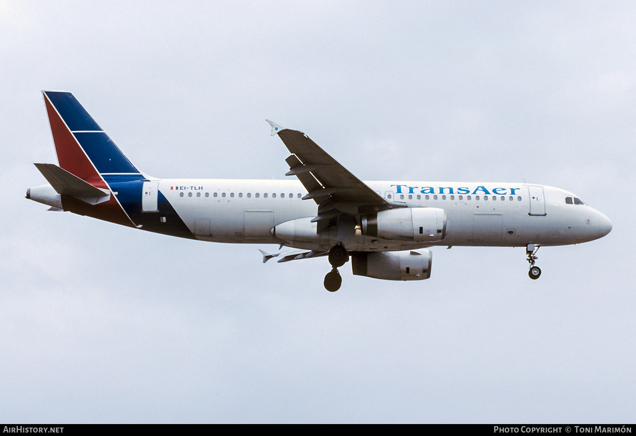 Aircraft Photo of EI-TLH | Airbus A320-231 | TransAer International Airlines | AirHistory.net #363426