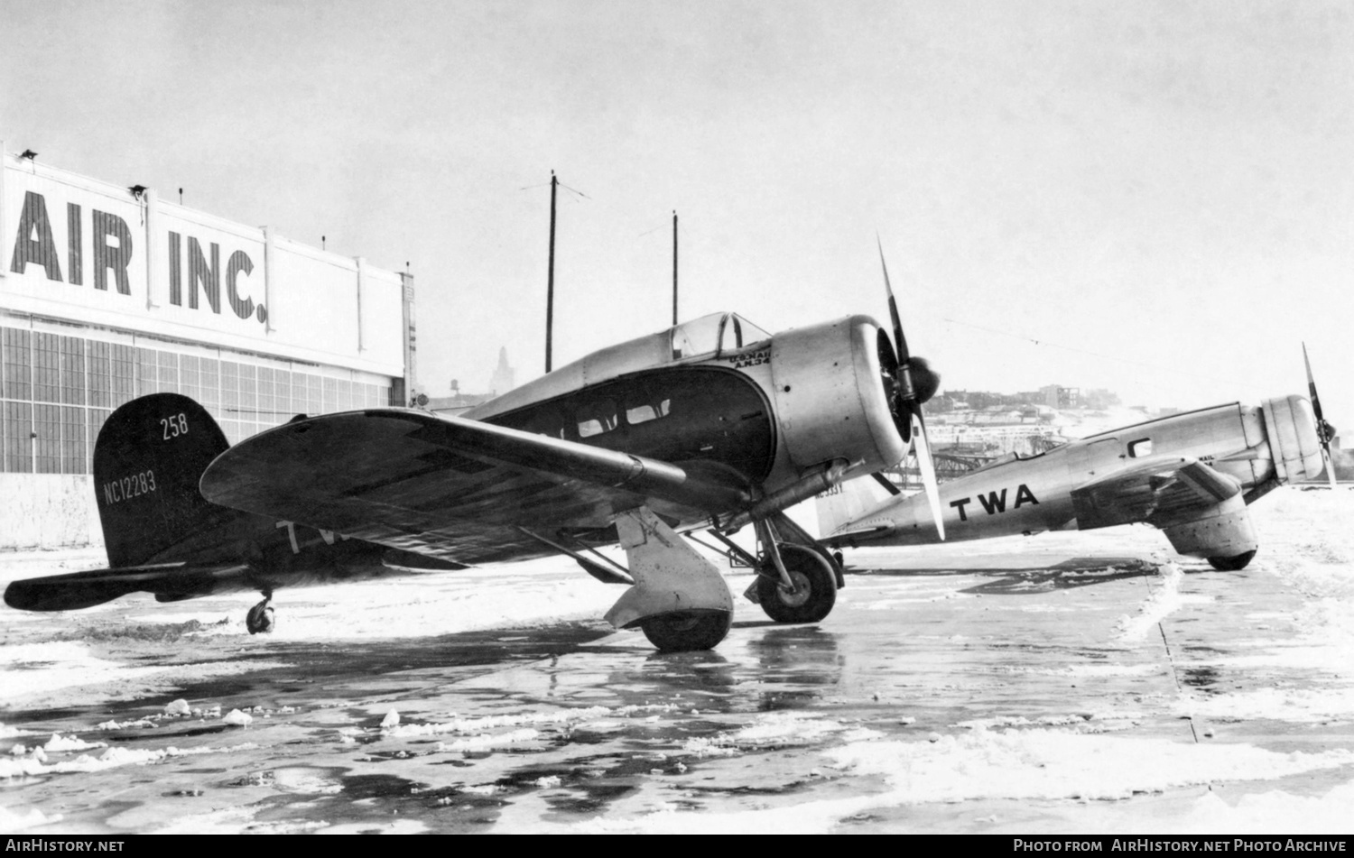 Aircraft Photo of NC12283 | Lockheed 9E Orion | TWA - Transcontinental and Western Air | AirHistory.net #363442