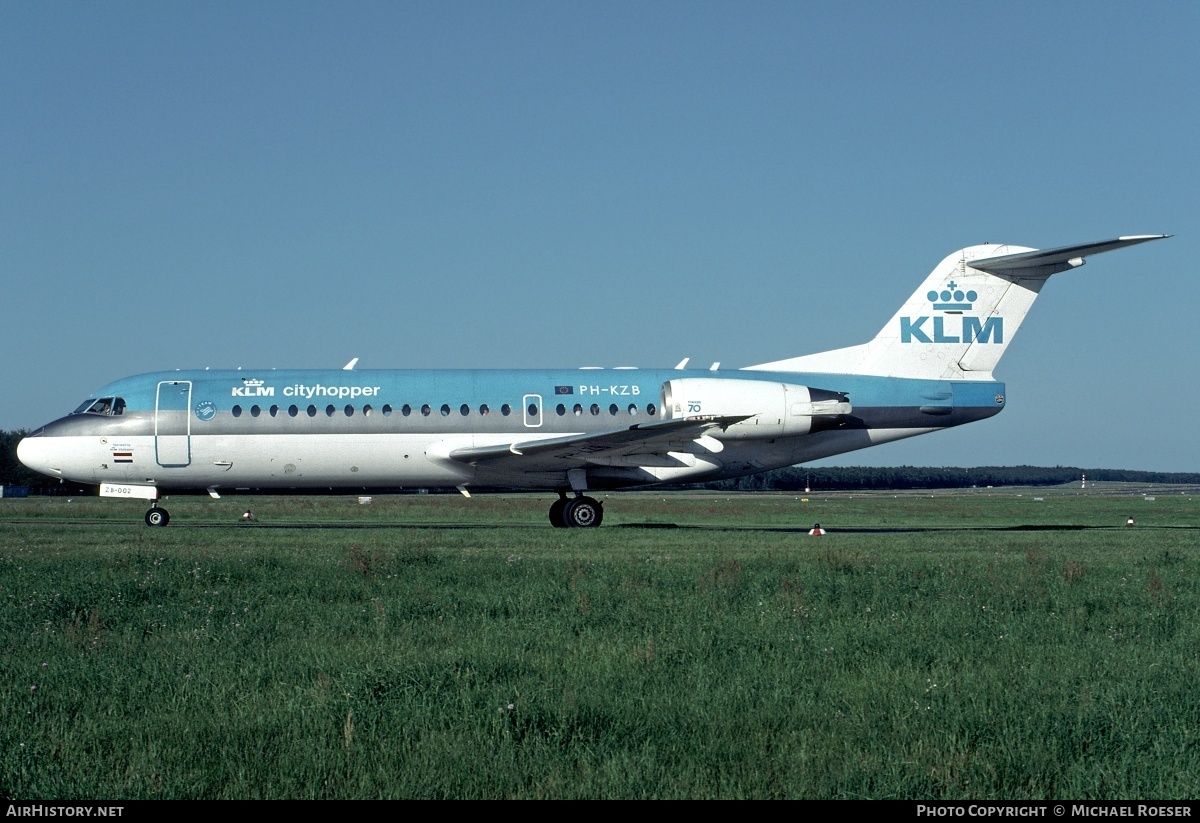 Aircraft Photo of PH-KZB | Fokker 70 (F28-0070) | KLM Cityhopper | AirHistory.net #363473