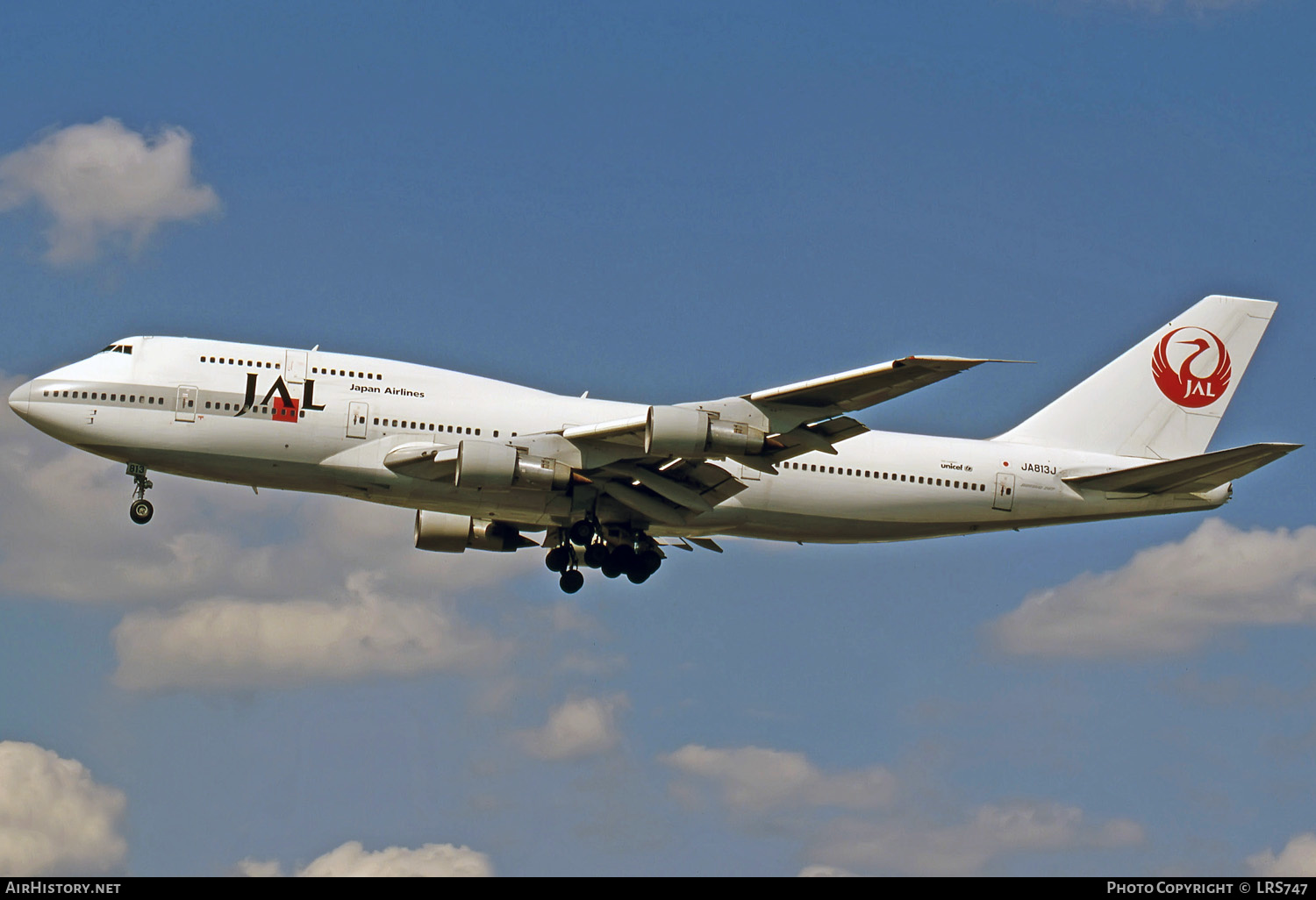 Aircraft Photo of JA813J | Boeing 747-346 | Japan Airlines - JAL | AirHistory.net #363491