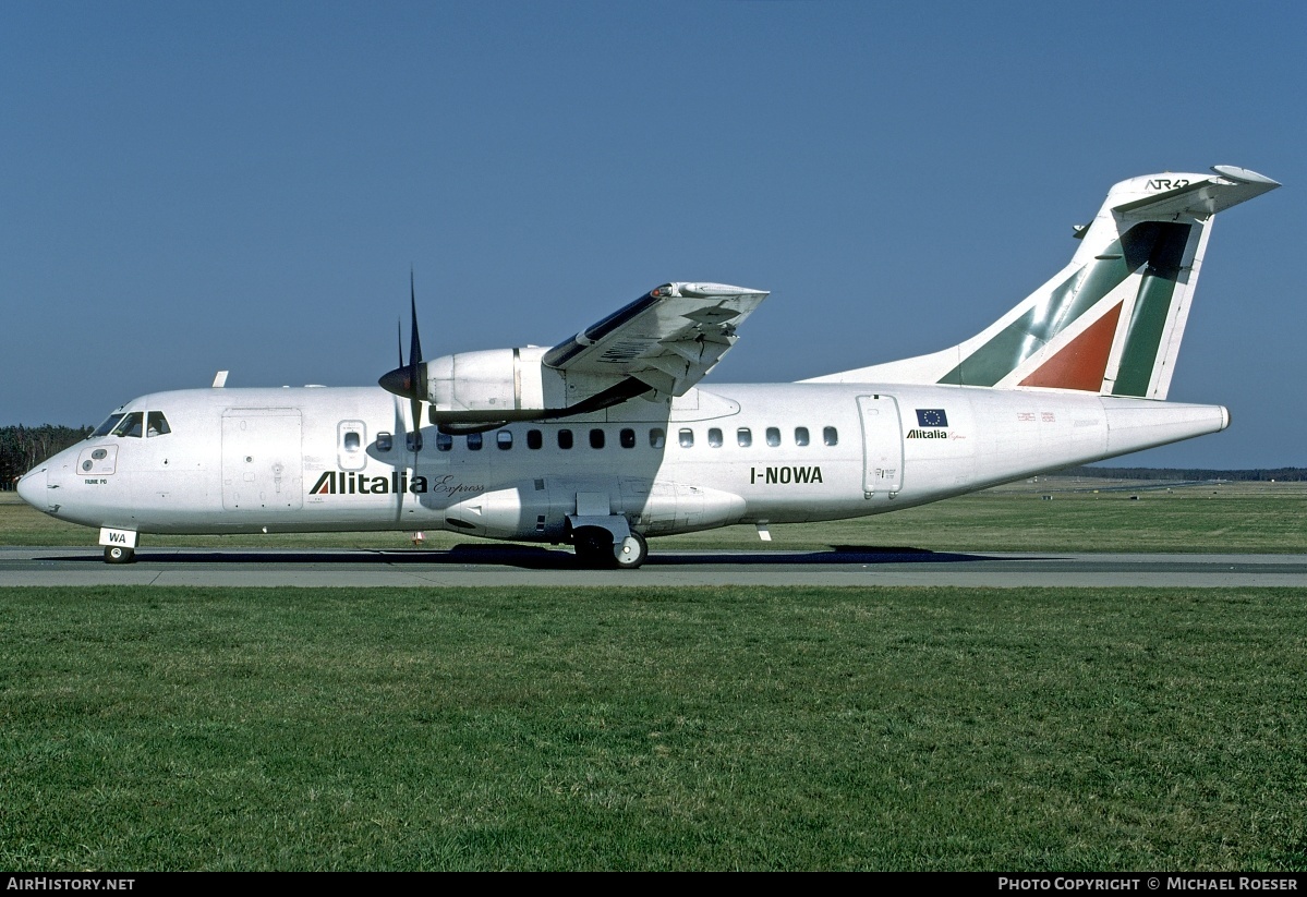 Aircraft Photo of I-NOWA | ATR ATR-42-300 | Alitalia Express | AirHistory.net #363493