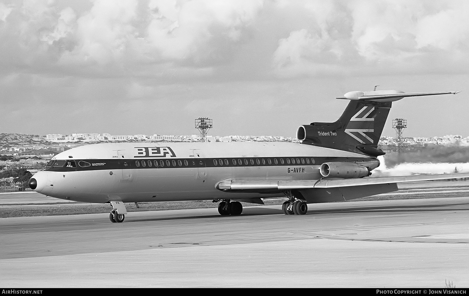 Aircraft Photo of G-AVFH | Hawker Siddeley HS-121 Trident 2E | BEA - British European Airways | AirHistory.net #363557
