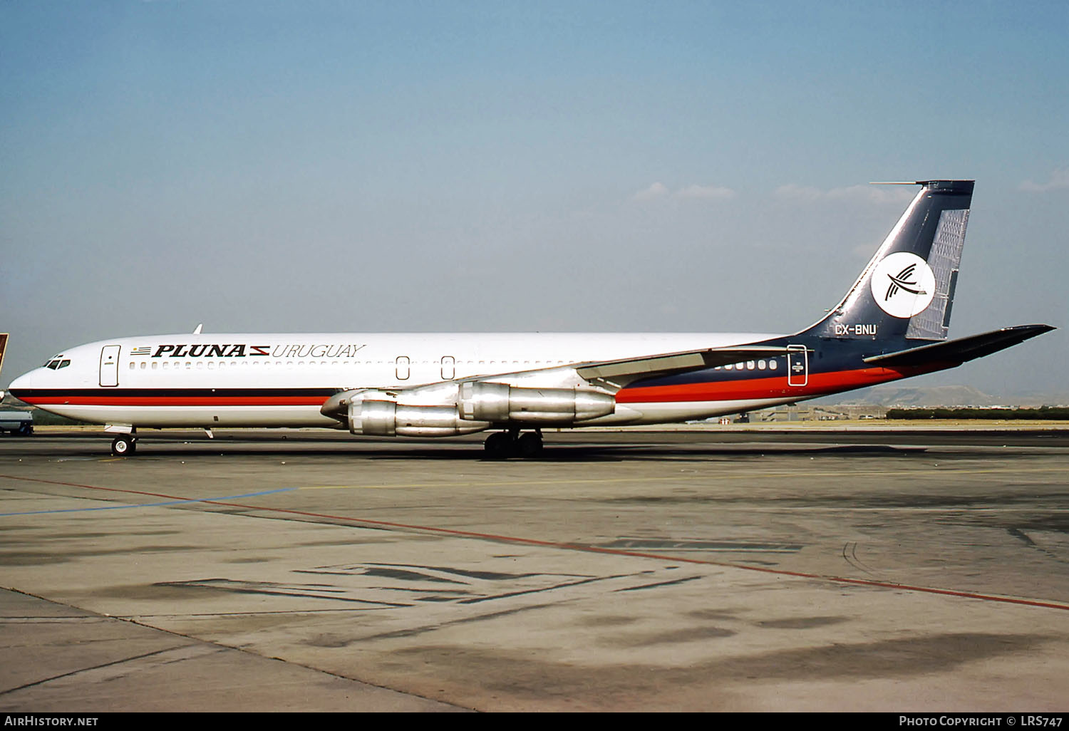 Aircraft Photo of CX-BNU | Boeing 707-387B | PLUNA Líneas Aéreas Uruguayas | AirHistory.net #363575