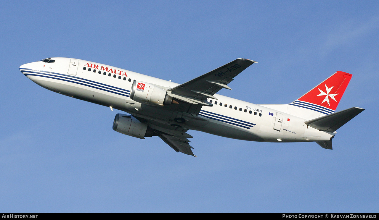 Aircraft Photo of 9H-ABS | Boeing 737-3Y5 | Air Malta | AirHistory.net #363586