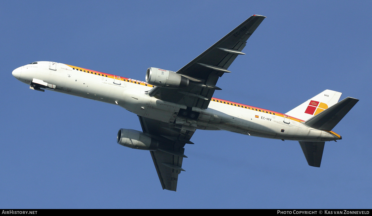 Aircraft Photo of EC-HIV | Boeing 757-256 | Iberia | AirHistory.net #363591