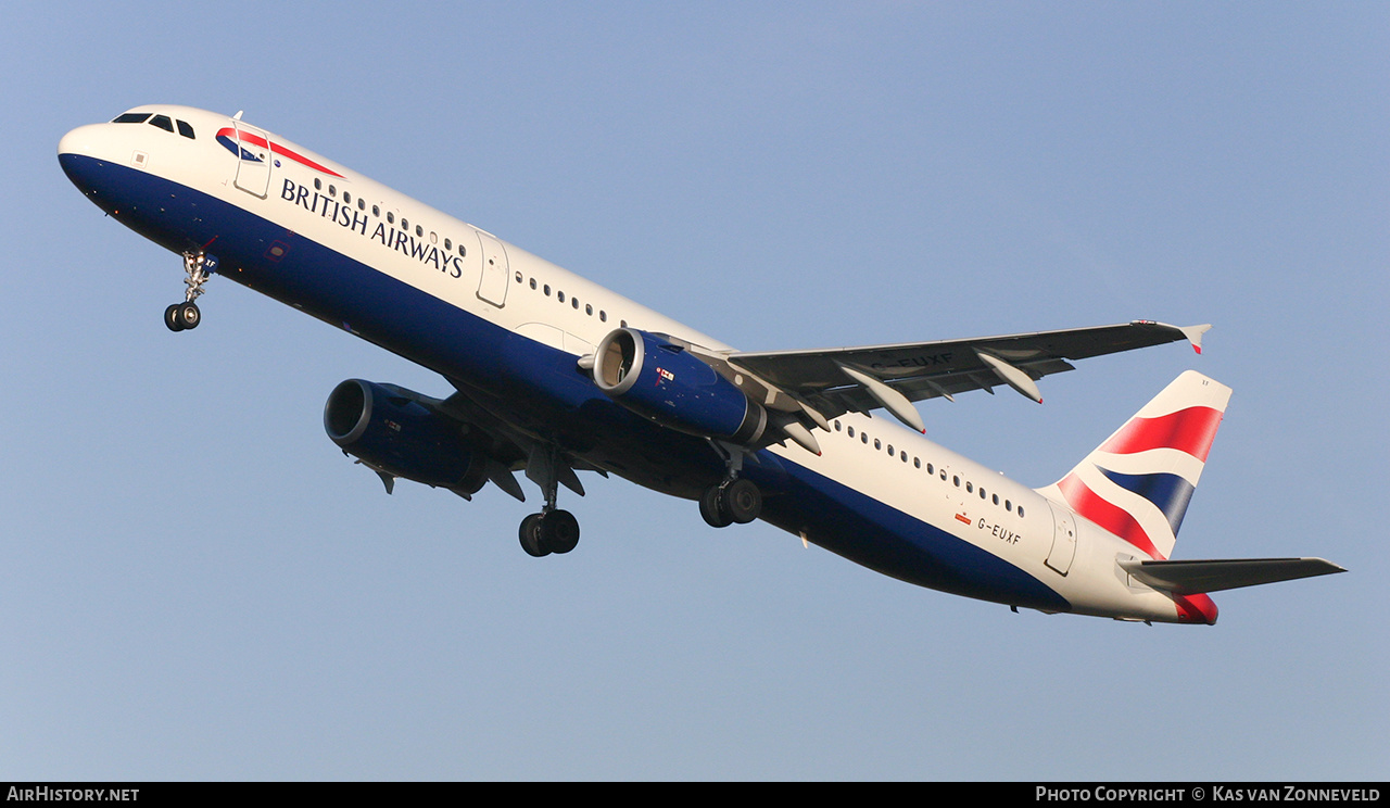 Aircraft Photo of G-EUXF | Airbus A321-231 | British Airways | AirHistory.net #363592
