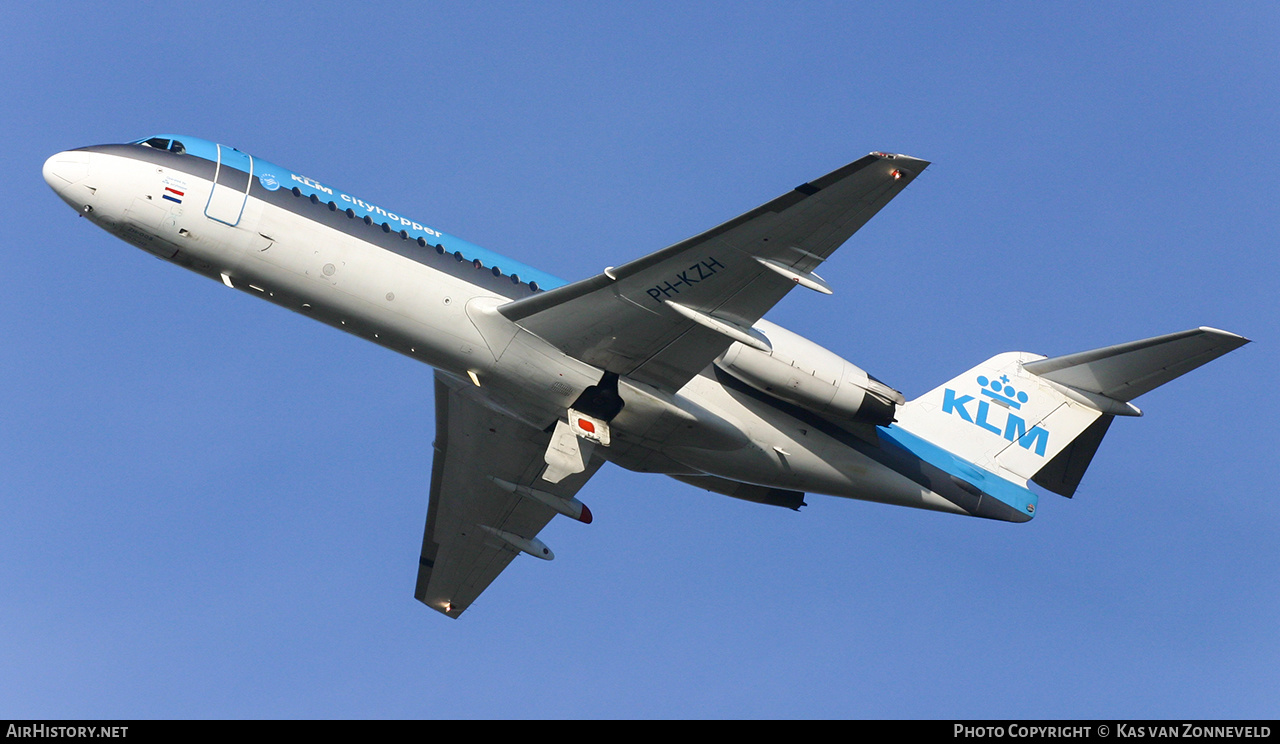 Aircraft Photo of PH-KZH | Fokker 70 (F28-0070) | KLM Cityhopper | AirHistory.net #363597