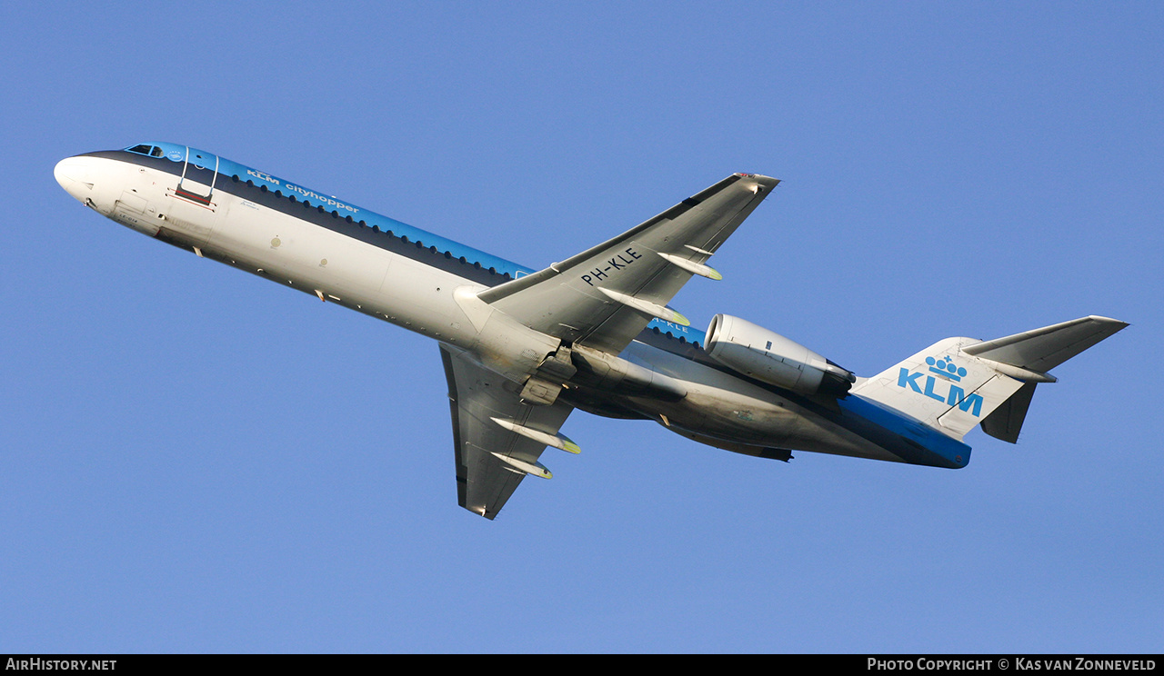 Aircraft Photo of PH-KLE | Fokker 100 (F28-0100) | KLM Cityhopper | AirHistory.net #363599
