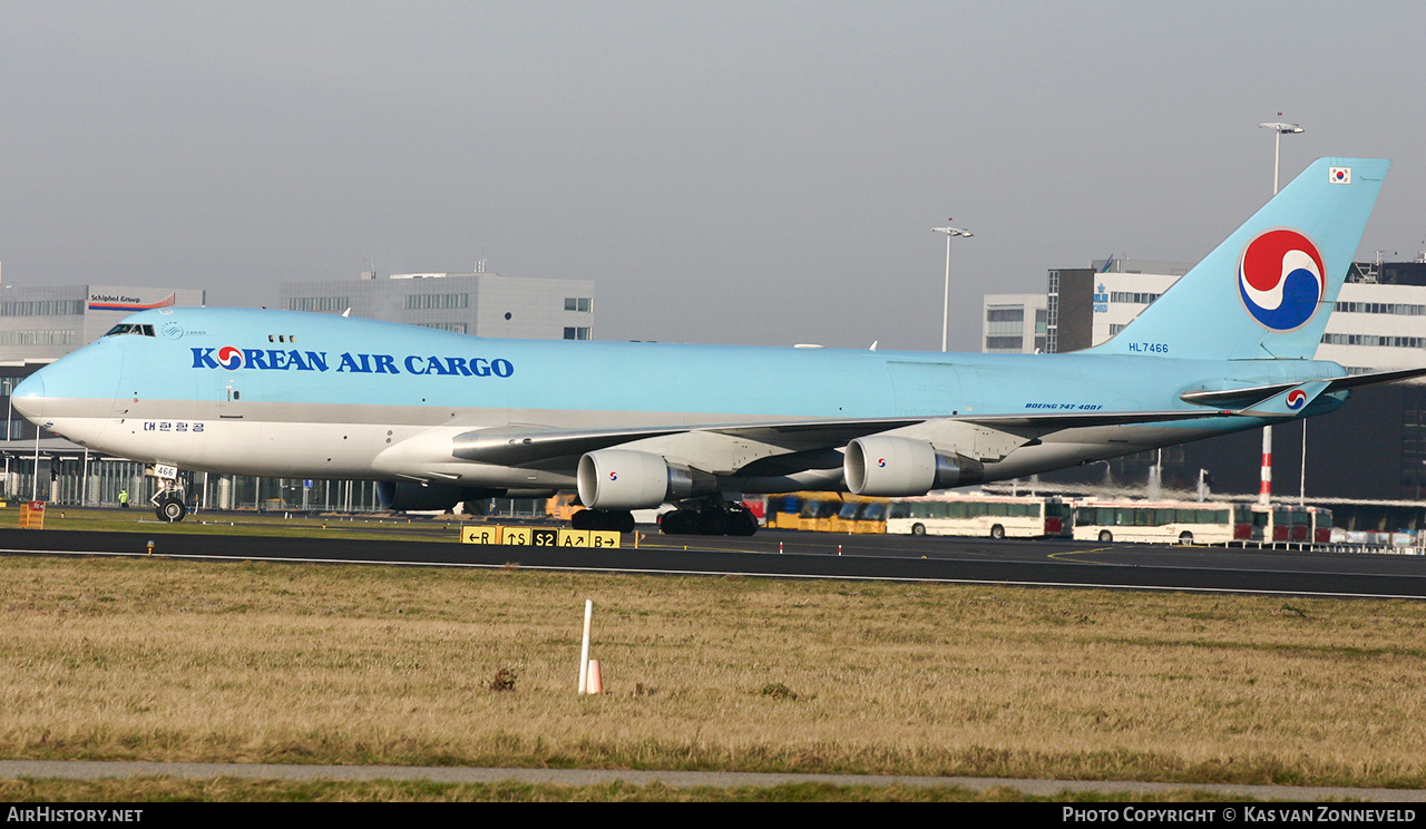 Aircraft Photo of HL7466 | Boeing 747-4B5F/SCD | Korean Air Cargo | AirHistory.net #363601