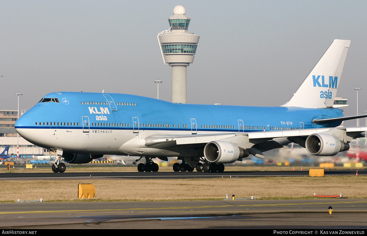 Aircraft Photo of PH-BFM | Boeing 747-406M | KLM Asia | AirHistory.net #363605