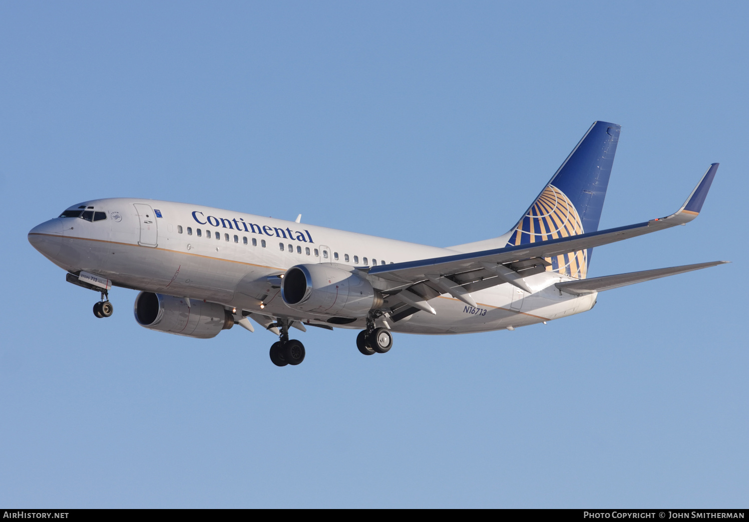 Aircraft Photo of N16713 | Boeing 737-724 | Continental Airlines | AirHistory.net #363608