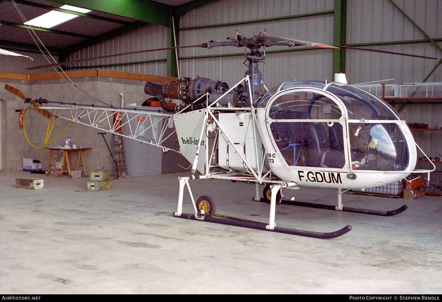 Aircraft Photo of F-GDUM | Sud SA-318C Alouette II Astazou | Héli-Inter | AirHistory.net #363620