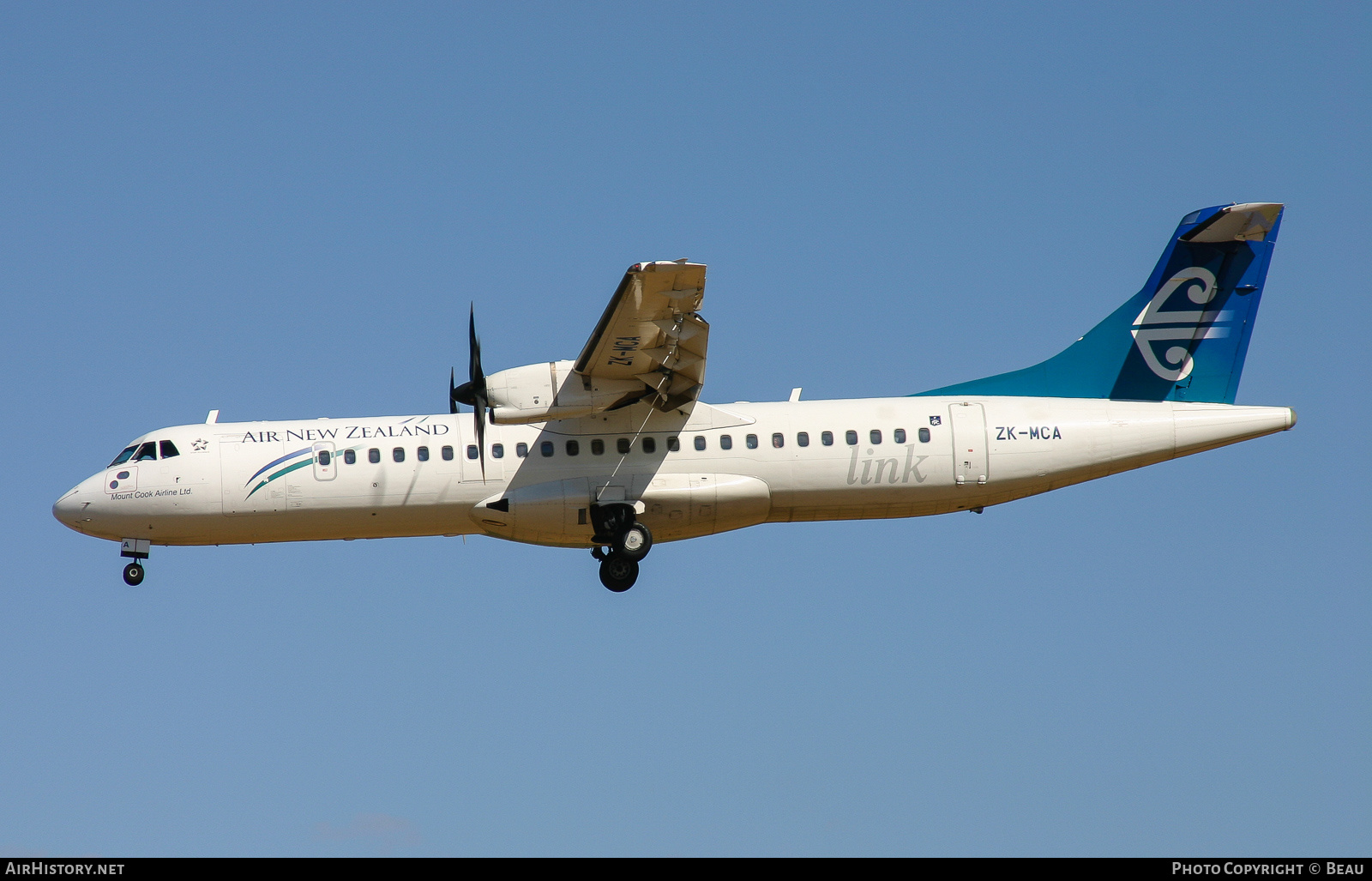 Aircraft Photo of ZK-MCA | ATR ATR-72-500 (ATR-72-212A) | Air New Zealand Link | AirHistory.net #363676