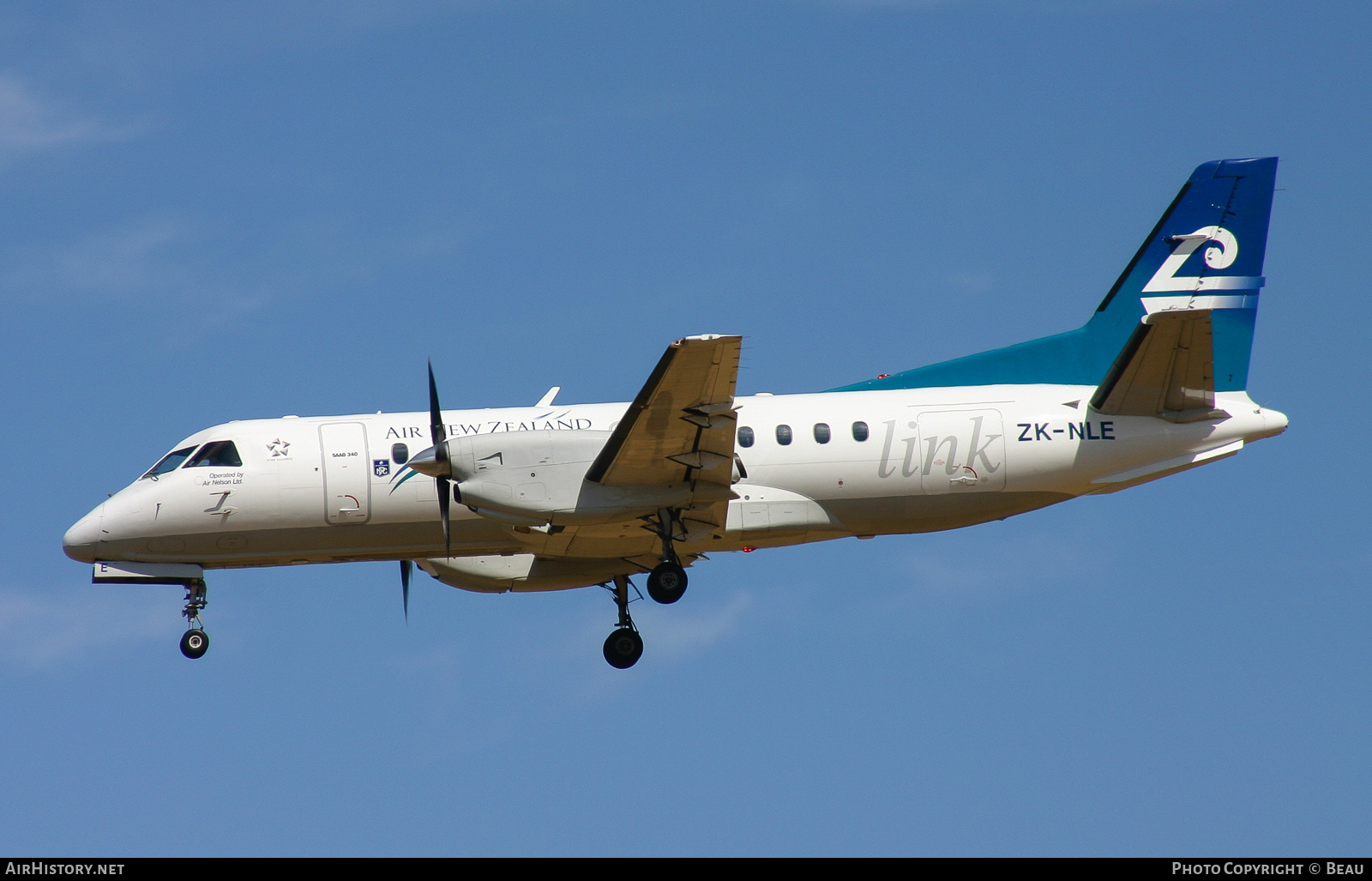 Aircraft Photo of ZK-NLE | Saab-Fairchild SF-340A | Air New Zealand Link | AirHistory.net #363683