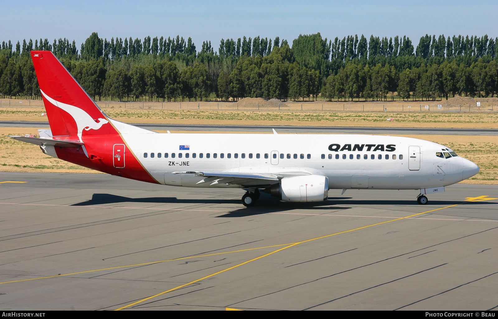 Aircraft Photo of ZK-JNE | Boeing 737-33A | Qantas | AirHistory.net #363686
