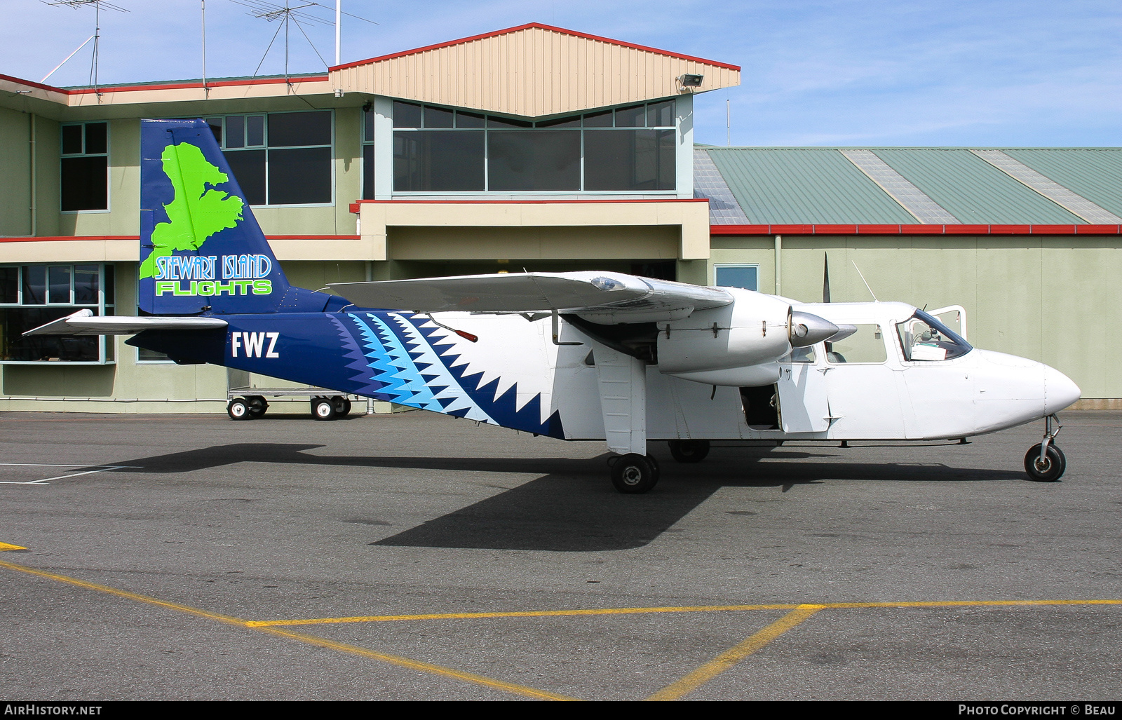 Aircraft Photo of ZK-FWZ / FWZ | Britten-Norman BN-2A-26 Islander | Stewart Island Flights | AirHistory.net #363724