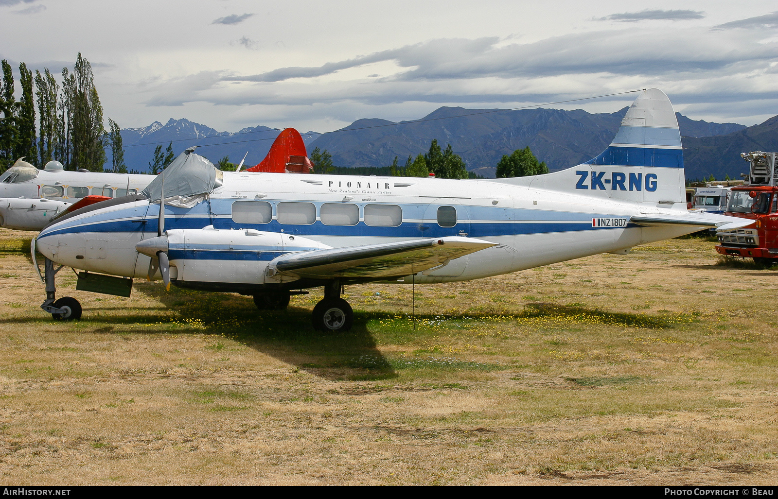Aircraft Photo of ZK-RNG / NZ1807 | De Havilland D.H. 104 Devon C1 | Pionair | AirHistory.net #363735
