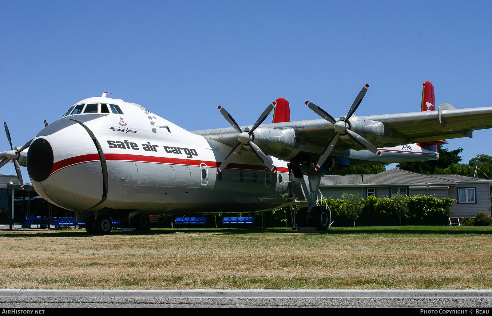 Aircraft Photo of ZK-SAE | Armstrong Whitworth AW-650 Argosy 222 | SAFE Air Cargo - Straits Air Freight Express | AirHistory.net #363821