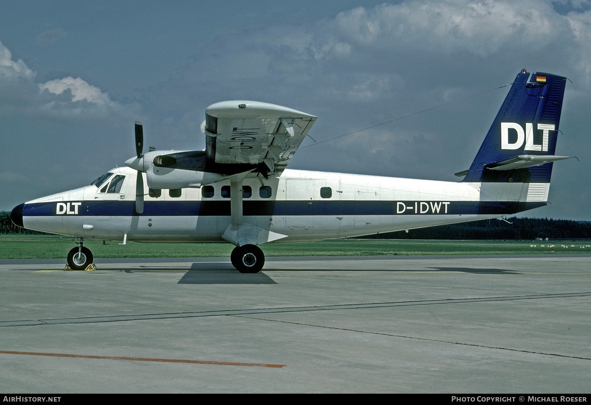 Aircraft Photo of D-IDWT | De Havilland Canada DHC-6-300 Twin Otter | DLT - Deutsche Luftverkehrsgesellschaft | AirHistory.net #363833
