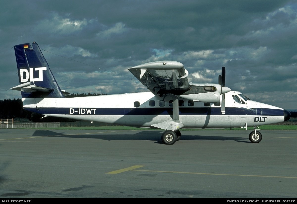 Aircraft Photo of D-IDWT | De Havilland Canada DHC-6-300 Twin Otter | DLT - Deutsche Luftverkehrsgesellschaft | AirHistory.net #363835