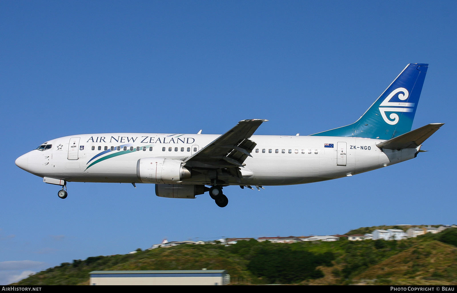 Aircraft Photo of ZK-NGO | Boeing 737-37Q | Air New Zealand | AirHistory.net #363847