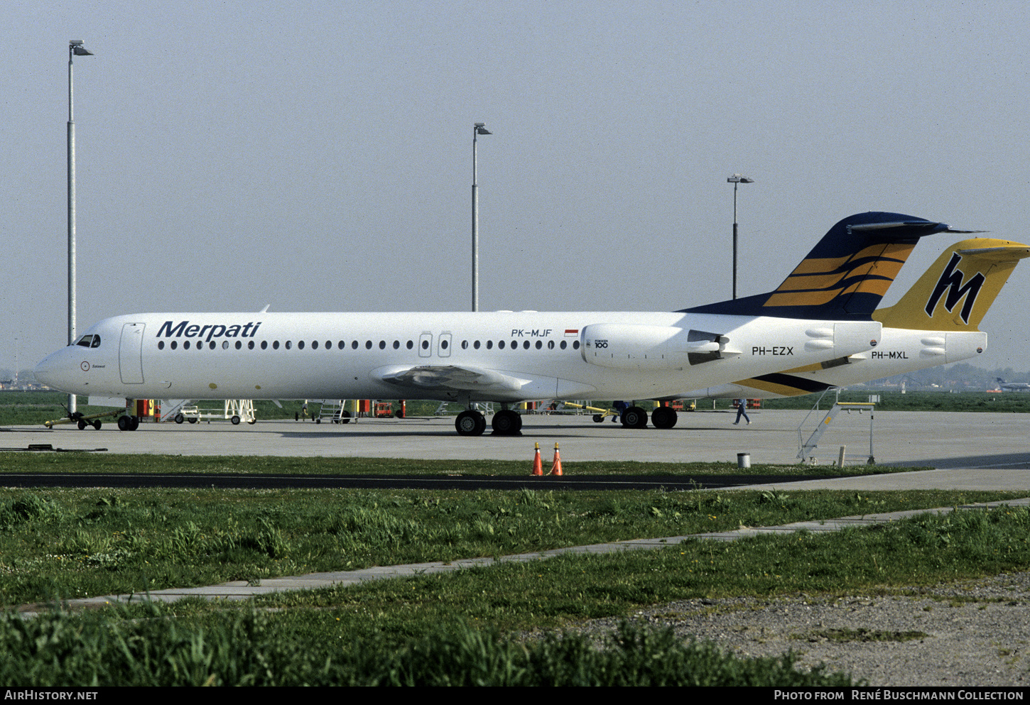 Aircraft Photo of PH-EZX / PK-MJF | Fokker 100 (F28-0100) | Merpati Nusantara Airlines | AirHistory.net #363855