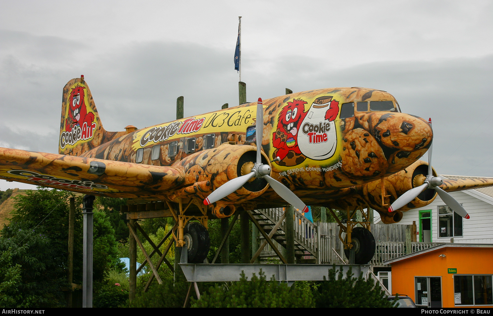 Aircraft Photo of ZK-APK | Douglas C-47B Skytrain | Cookie Time DC-3 Café | AirHistory.net #363860