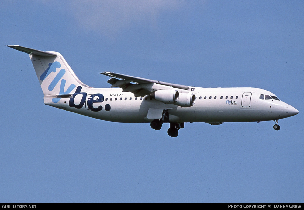 Aircraft Photo of G-BTUY | British Aerospace BAe-146-300 | Flybe - British European | AirHistory.net #363873