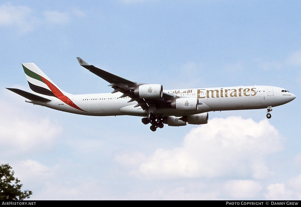 Aircraft Photo of A6-ERA | Airbus A340-541 | Emirates | AirHistory.net #363924