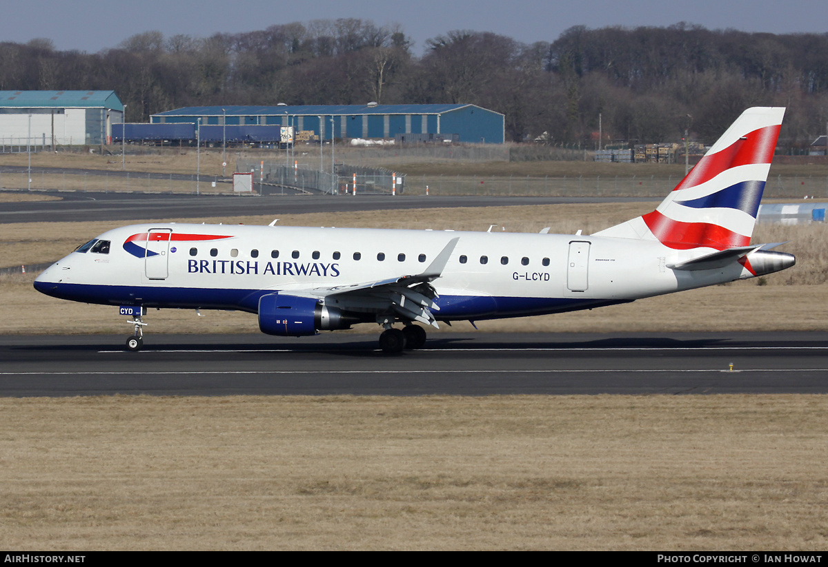 Aircraft Photo of G-LCYD | Embraer 170STD (ERJ-170-100STD) | British Airways | AirHistory.net #363925