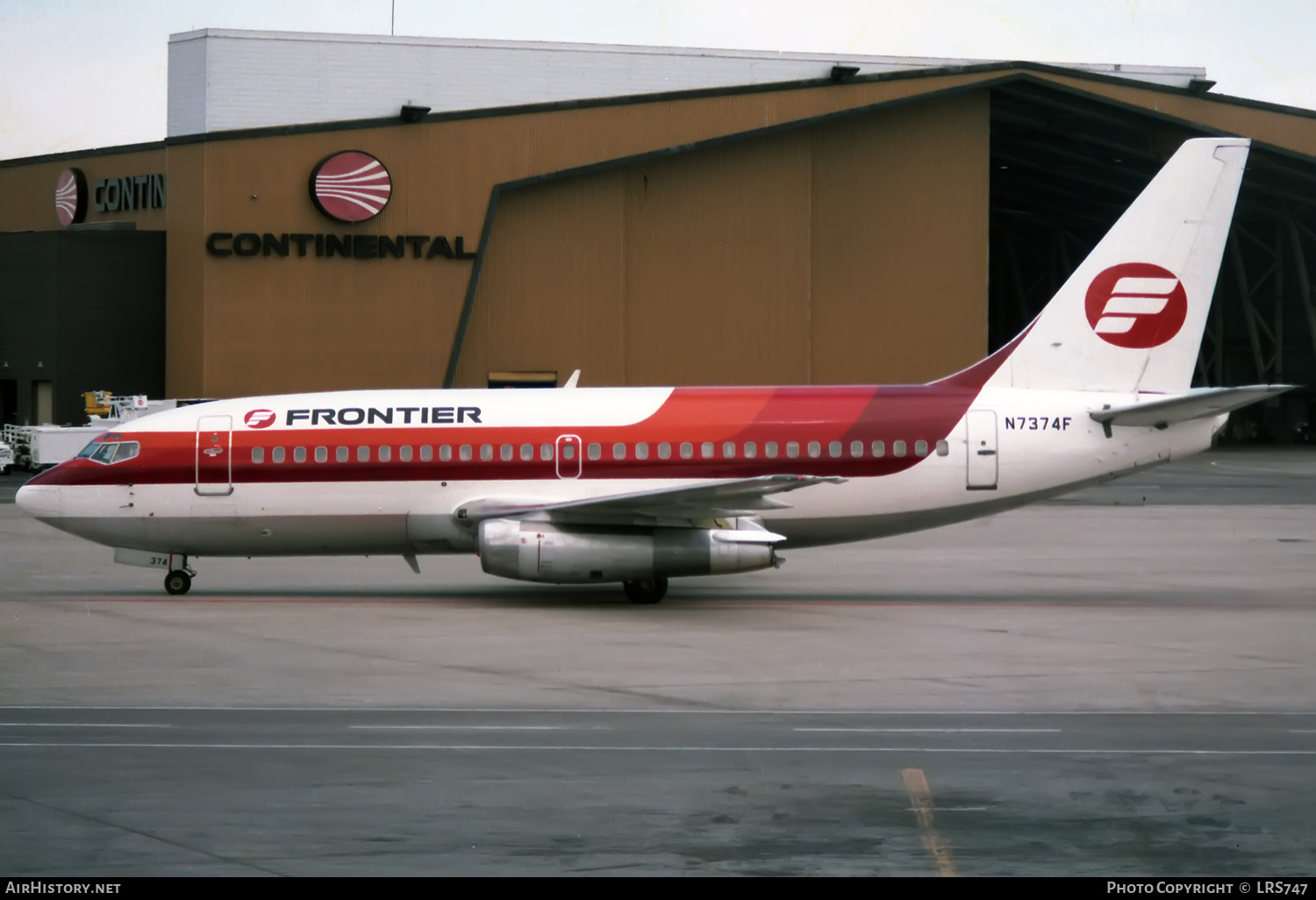 Aircraft Photo of N7374F | Boeing 737-291 | Frontier Airlines | AirHistory.net #364008