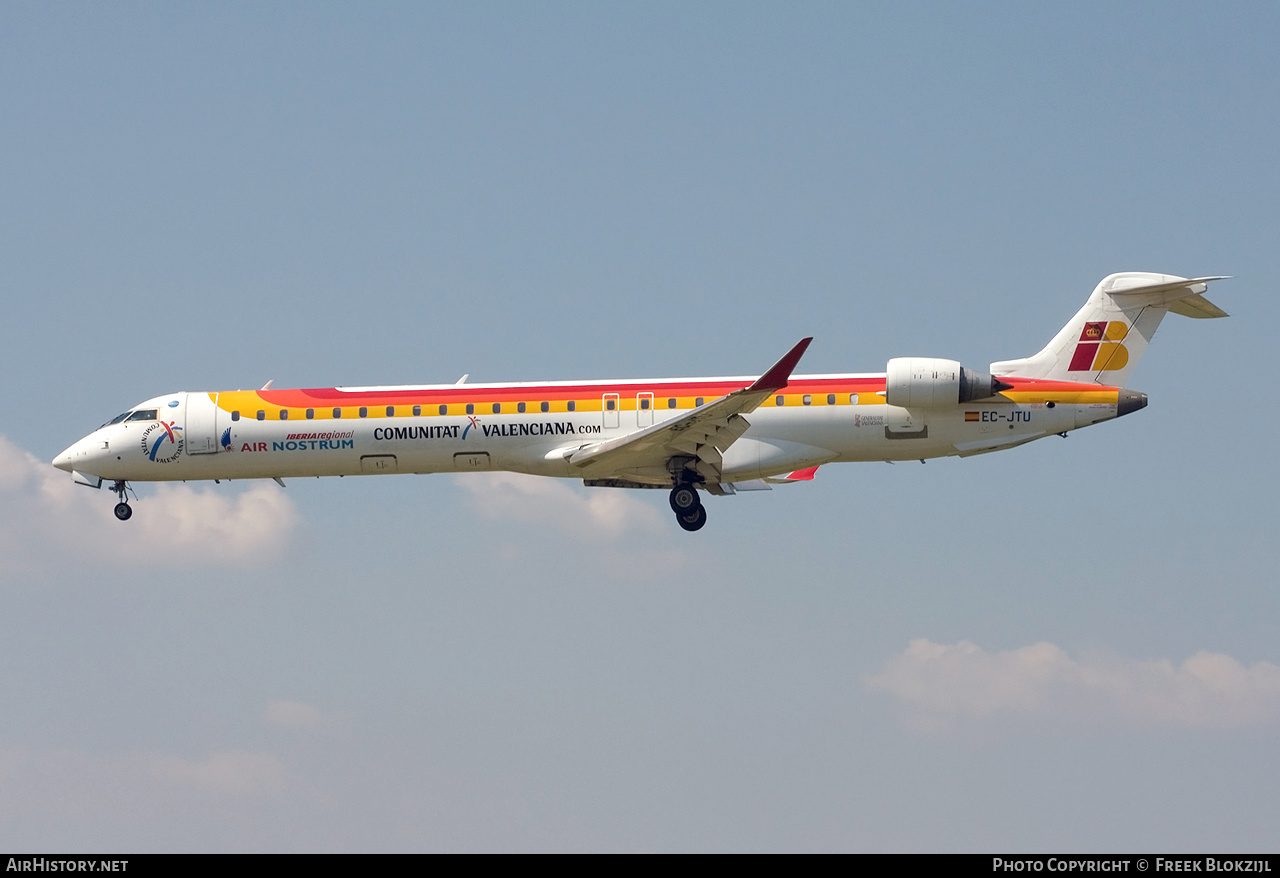 Aircraft Photo of EC-JTU | Bombardier CRJ-900ER (CL-600-2D24) | Iberia Regional | AirHistory.net #364025