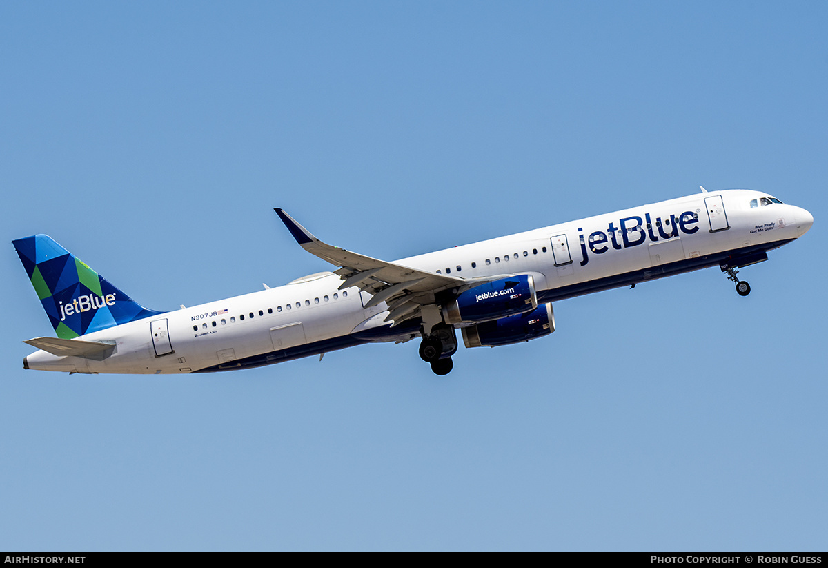 Aircraft Photo of N907JB | Airbus A321-231 | JetBlue Airways | AirHistory.net #364066