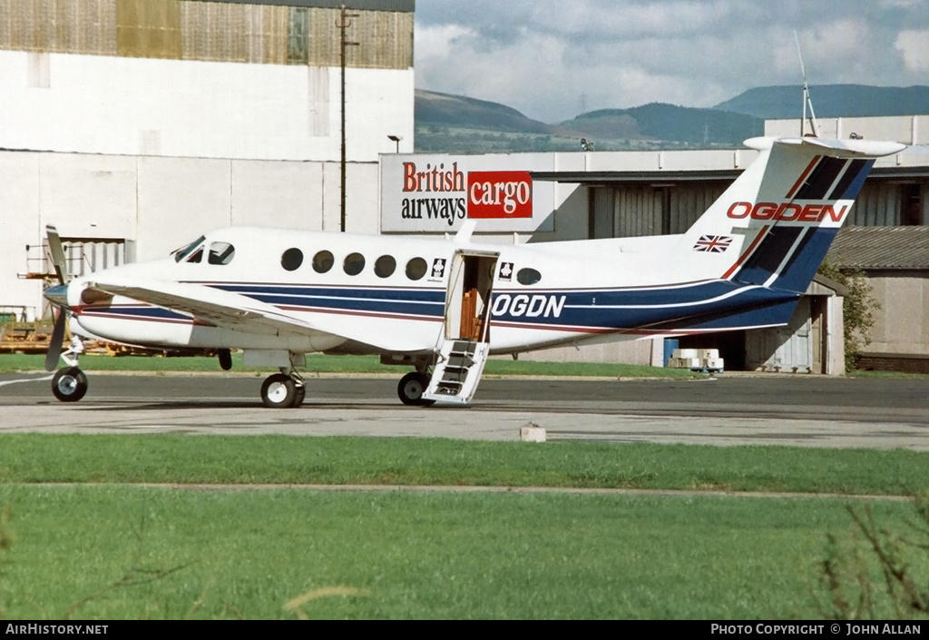 Aircraft Photo of G-OGDN | Beech 200 Super King Air | Ogden and Sons | AirHistory.net #364078