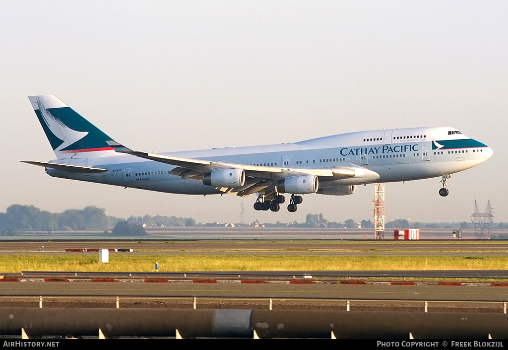 Aircraft Photo of B-HUE | Boeing 747-467 | Cathay Pacific Airways | AirHistory.net #364086