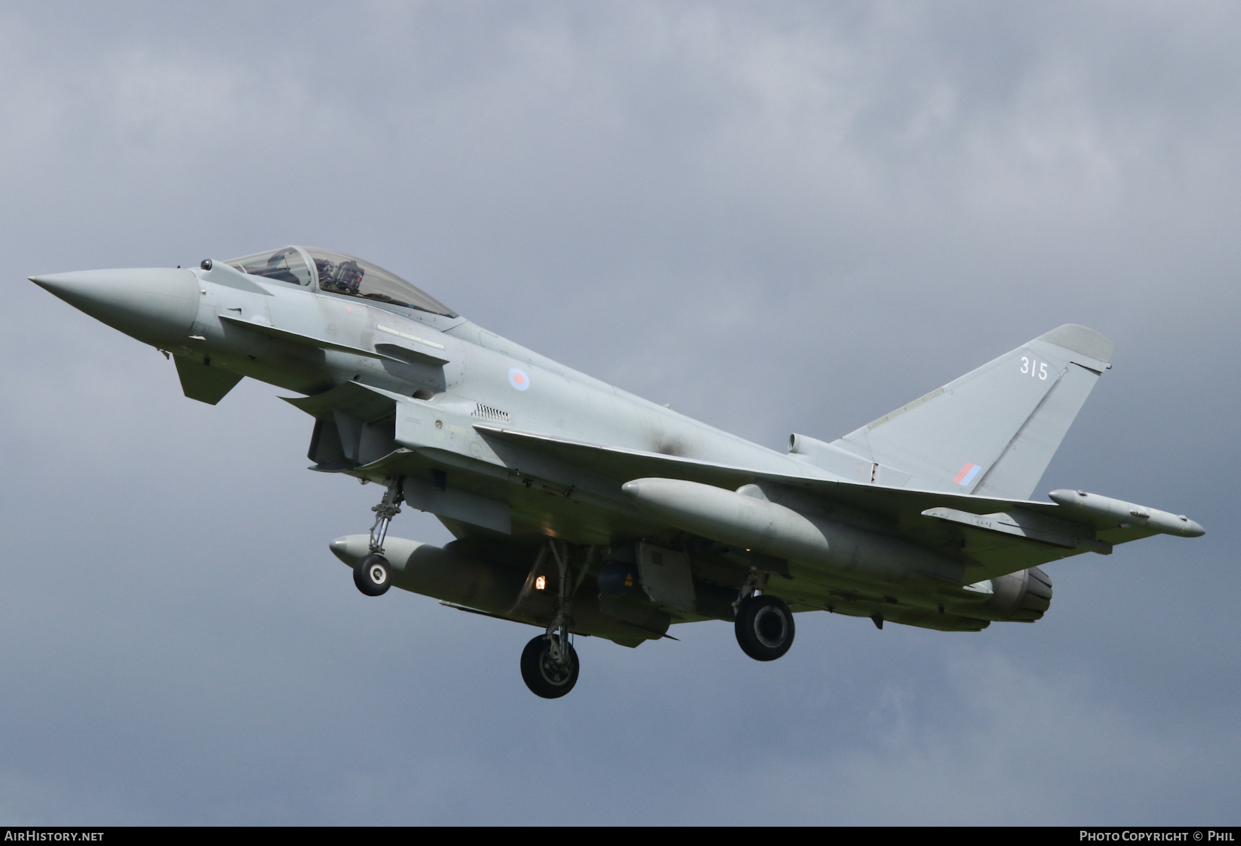 Aircraft Photo of ZK315 | Eurofighter EF-2000 Typhoon FGR4 | UK - Air Force | AirHistory.net #364149