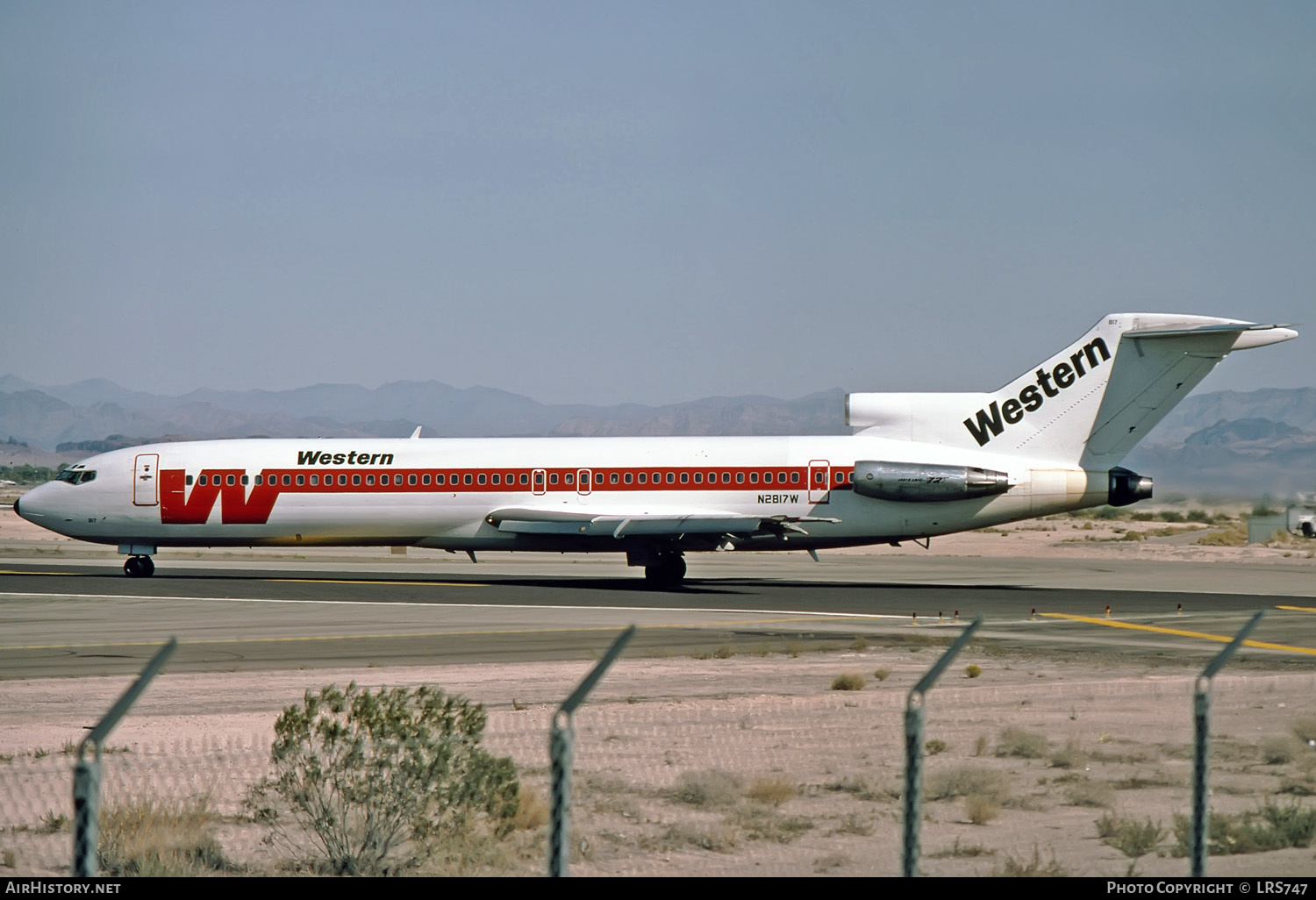 Aircraft Photo of N2817W | Boeing 727-247/Adv | Western Airlines | AirHistory.net #364164