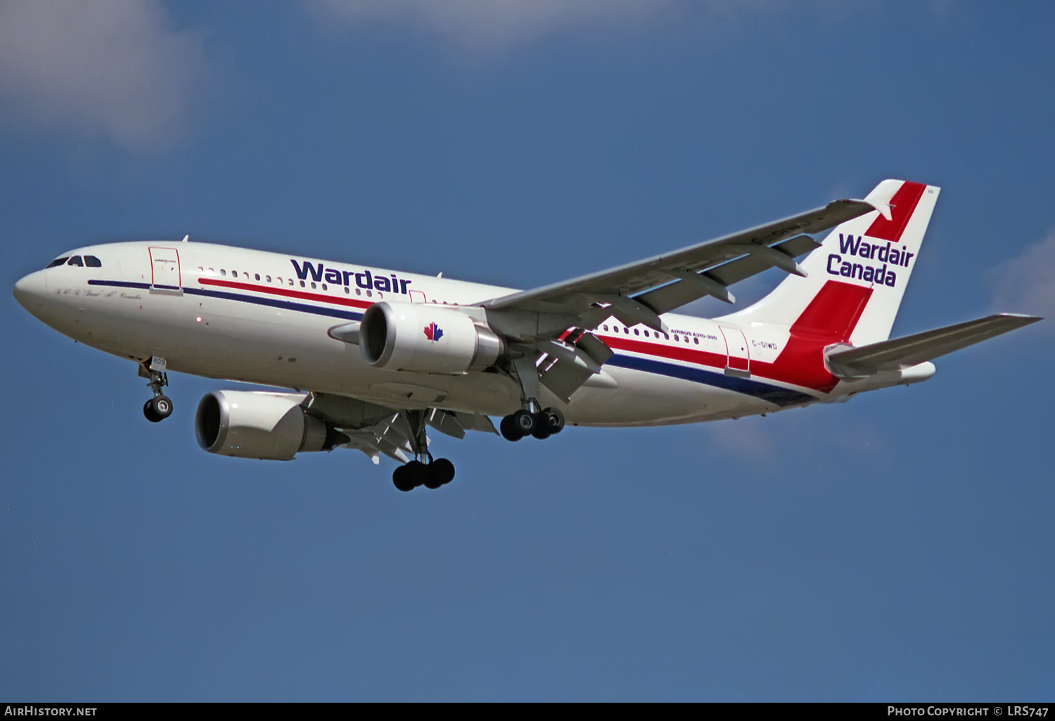 Aircraft Photo of C-GIWD | Airbus A310-304 | Wardair Canada | AirHistory.net #364170