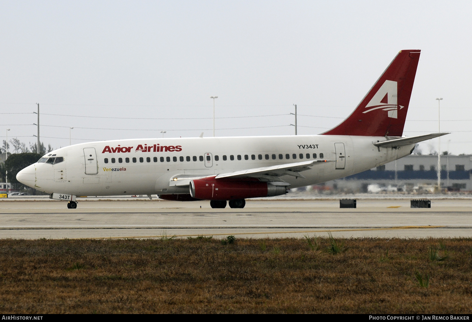 Aircraft Photo of YV343T | Boeing 737-232/Adv | Avior Airlines | AirHistory.net #364191