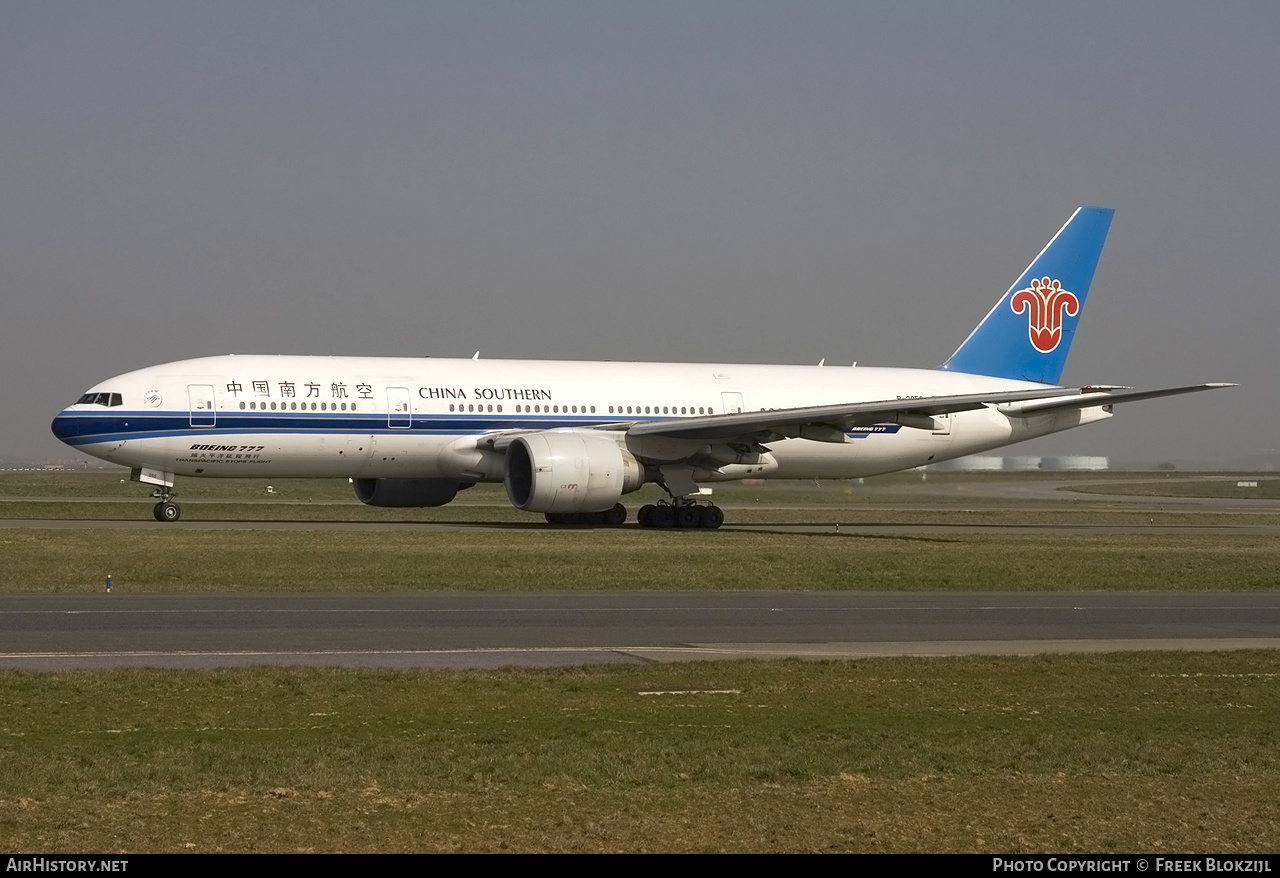 Aircraft Photo of B-2055 | Boeing 777-21B | China Southern Airlines | AirHistory.net #364235