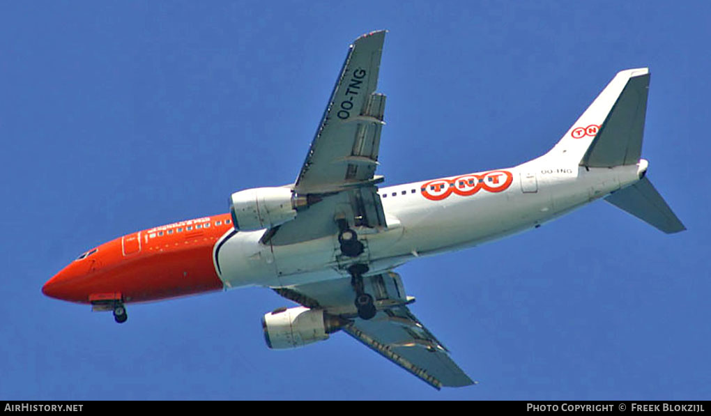 Aircraft Photo of OO-TNG | Boeing 737-3Y0(QC) | TNT Airways | AirHistory.net #364288