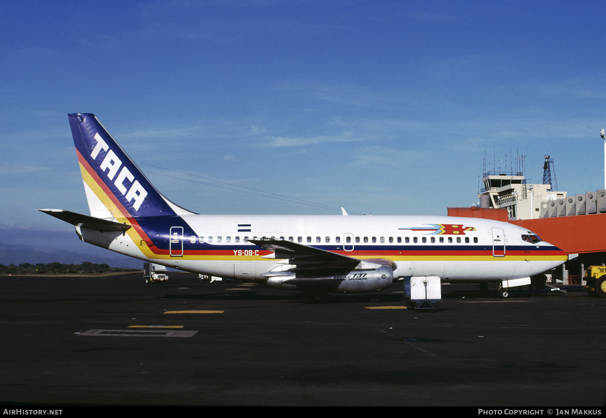 Aircraft Photo of YS-08C | Boeing 737-2A1/Adv | TACA - Transportes Aéreos Centro Americanos | AirHistory.net #364299