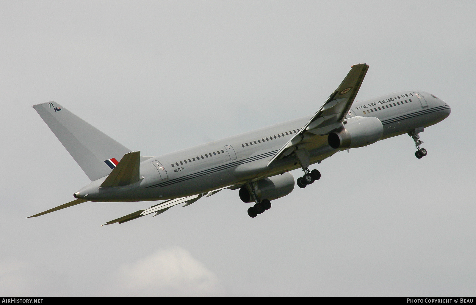 Aircraft Photo of NZ7571 | Boeing 757-2K2 | New Zealand - Air Force | AirHistory.net #364301