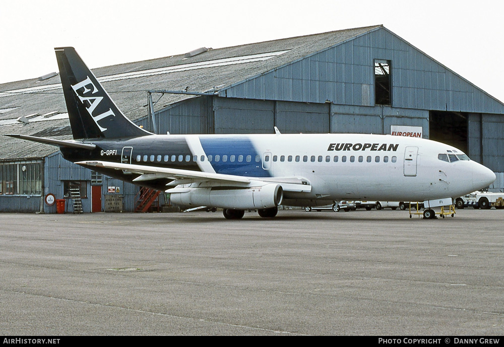 Aircraft Photo of G-GPFI | Boeing 737-229/Adv | European Aircharter - EAL/EAC | AirHistory.net #364319