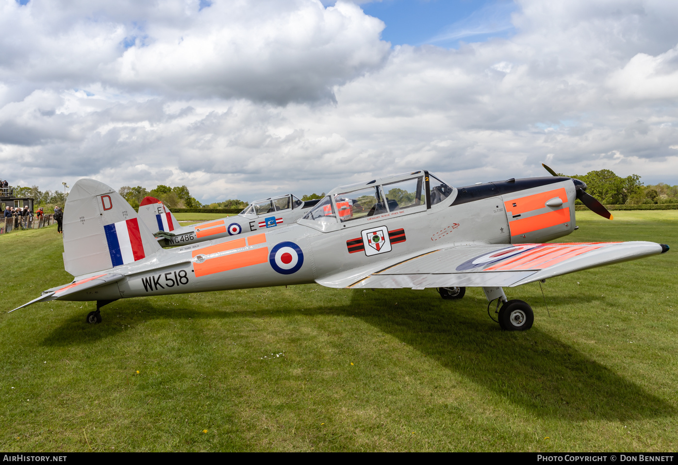 Aircraft Photo of WK518 | De Havilland DHC-1 Chipmunk T10 | UK - Air Force | AirHistory.net #364327