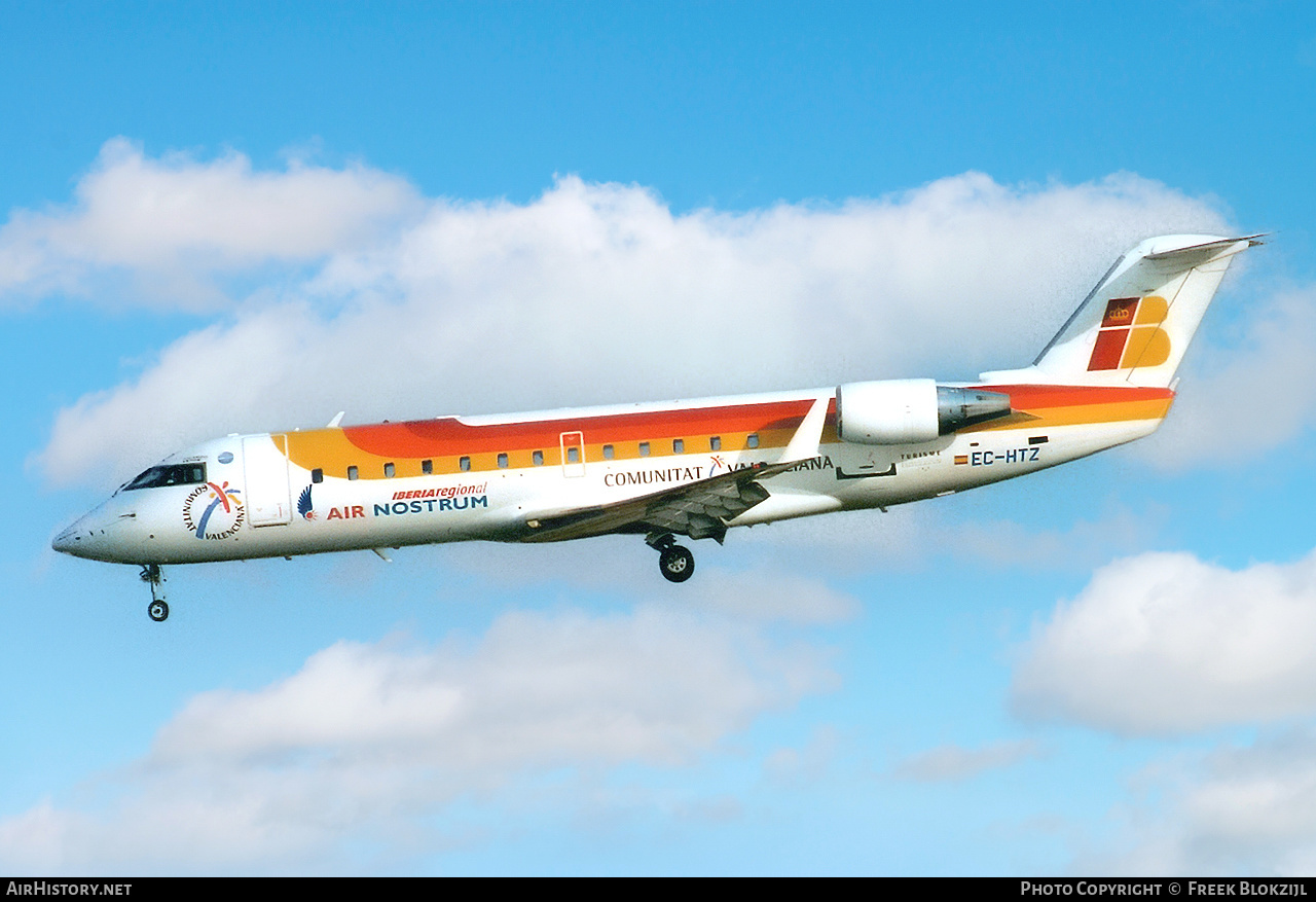 Aircraft Photo of EC-HTZ | Bombardier CRJ-200ER (CL-600-2B19) | Iberia Regional | AirHistory.net #364390