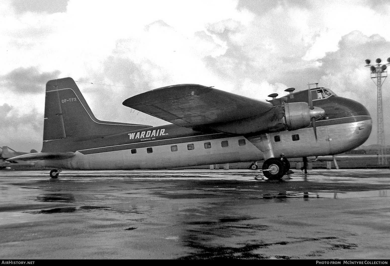 Aircraft Photo of CF-TFX | Bristol 170 Freighter Mk31 | Wardair Canada | AirHistory.net #364400