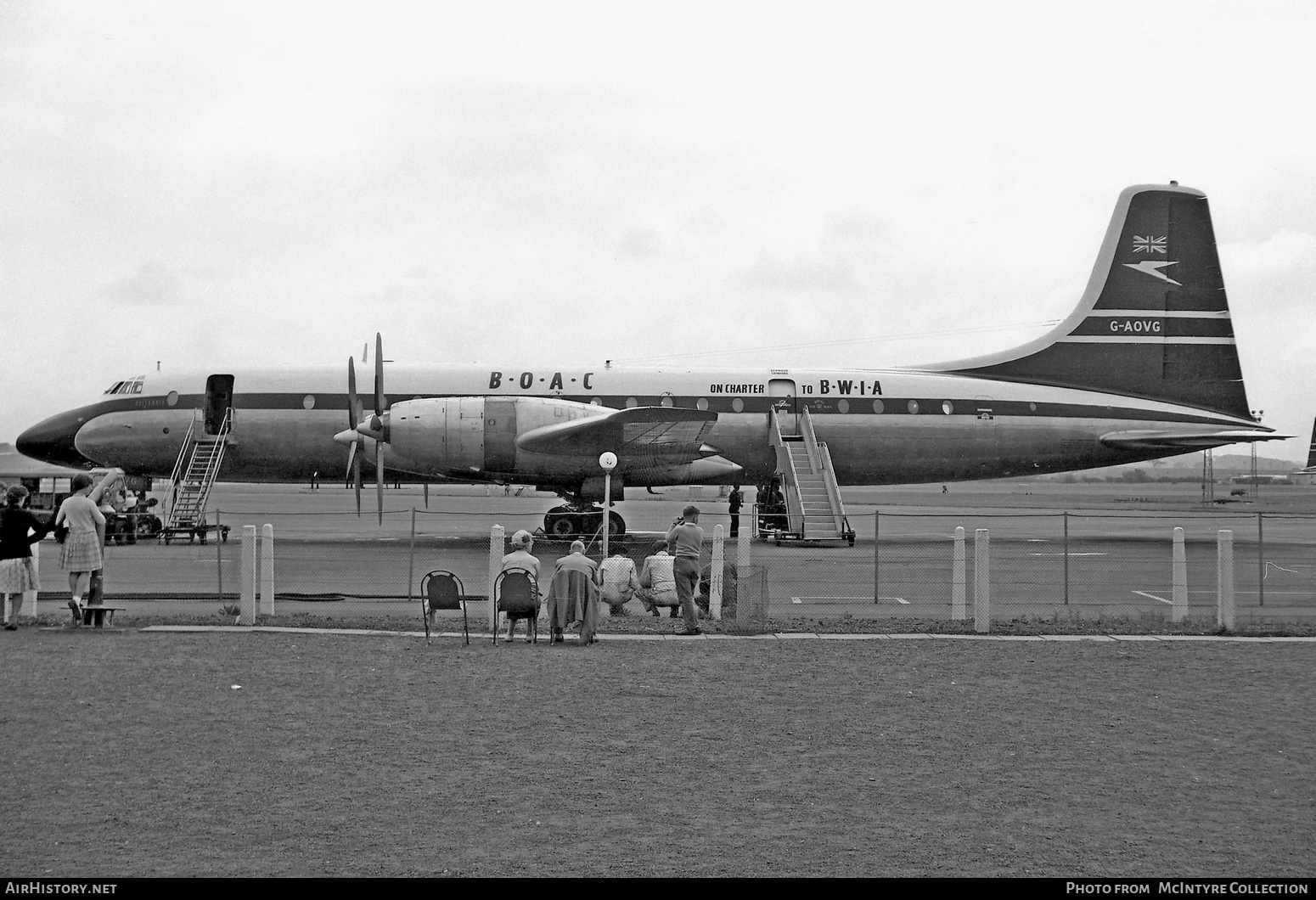 Aircraft Photo of G-AOVG | Bristol 175 Britannia 312 | BOAC - British Overseas Airways Corporation | AirHistory.net #364401